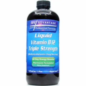Liquid Vitamin B12 Triple Strength 16 fl oz by Dr.'s Advantage