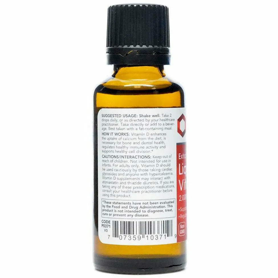 Liquid Vitamin D-3 2.000 IU 1 oz by Protocol For Life Balance
