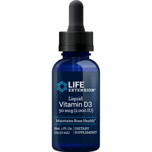 Liquid Vitamin D3 50 mcg (2000 IU) 1 fl oz by Life Extension