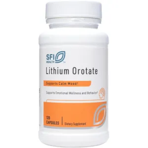 Lithium Orotate 4.8 mg 120 vcaps by Klaire Labs/SFI Health