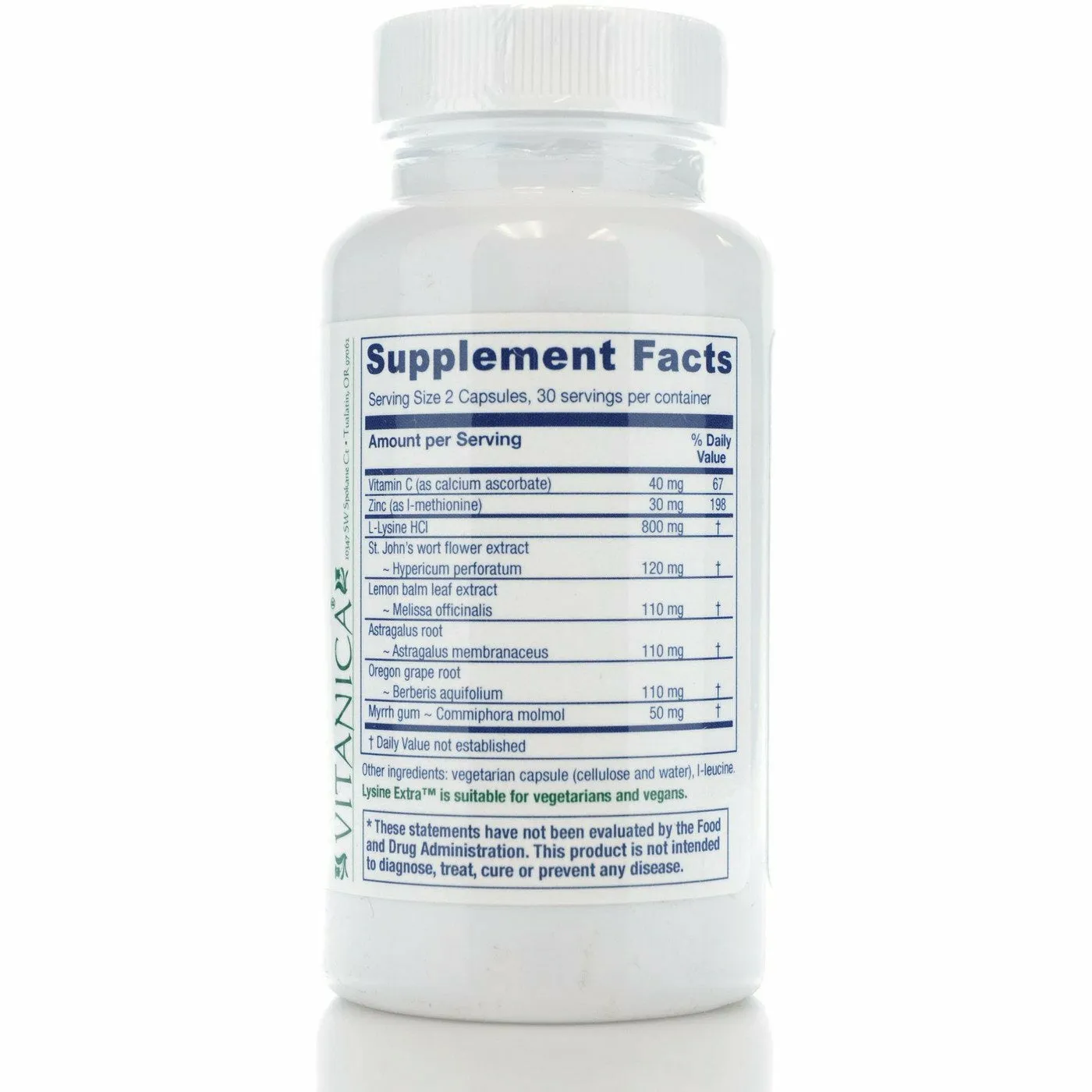 Lysine Extra 60 caps by Vitanica