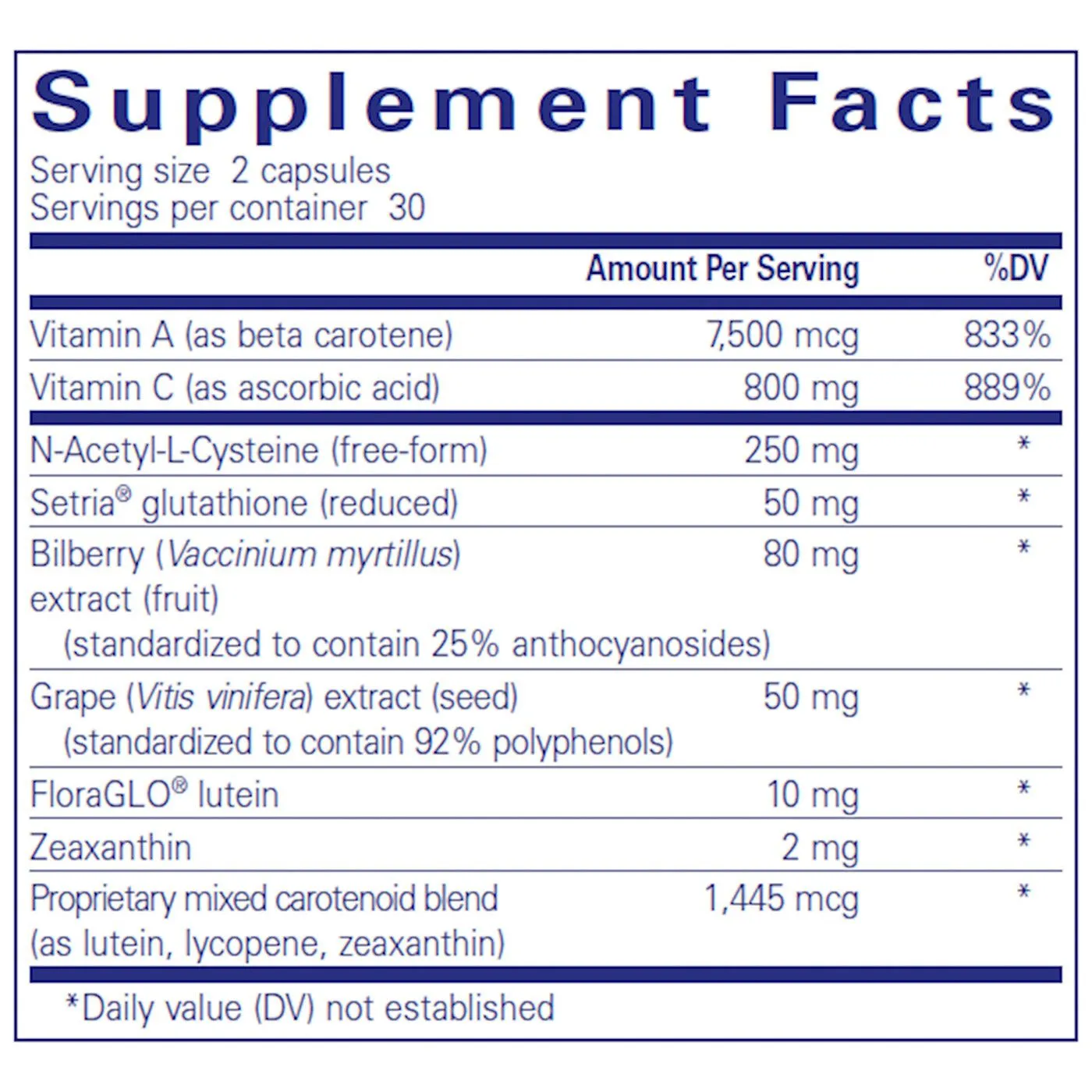 Macular Support Formula by Pure Encapsulations