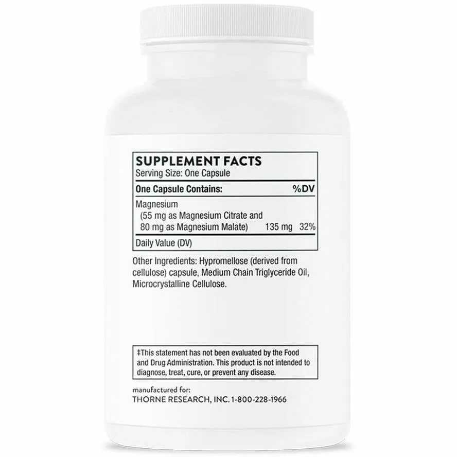 Magnesium CitraMate 135 mg 90 Capsules by Thorne Research