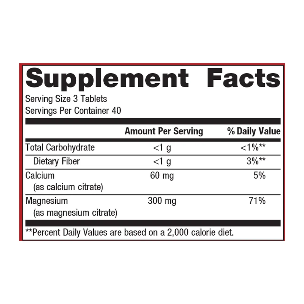 Magnesium Citrate 120 Tablets by Metagenics