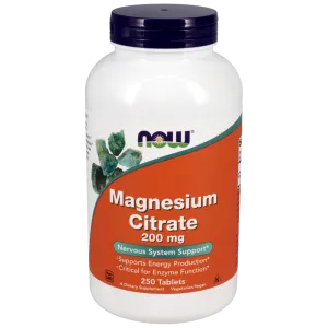 Magnesium Citrate 200 mg 250 tabs by NOW