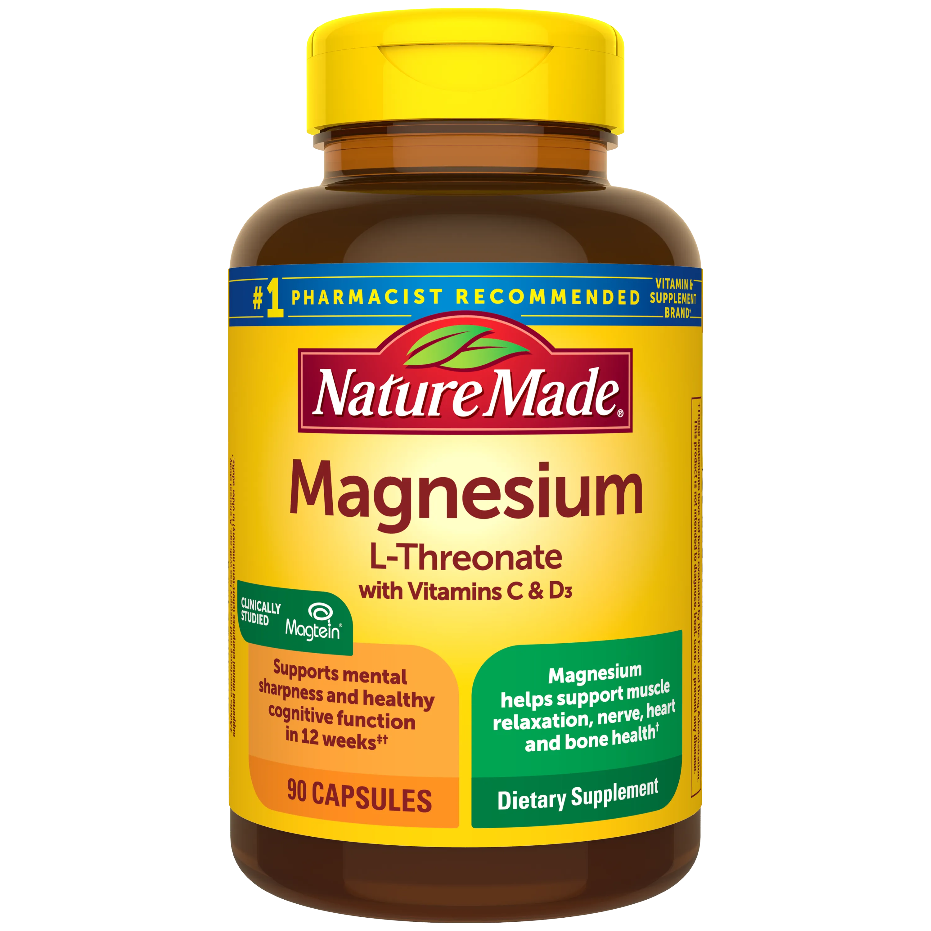 Magnesium L-Threonate with Vitamins C & D3
