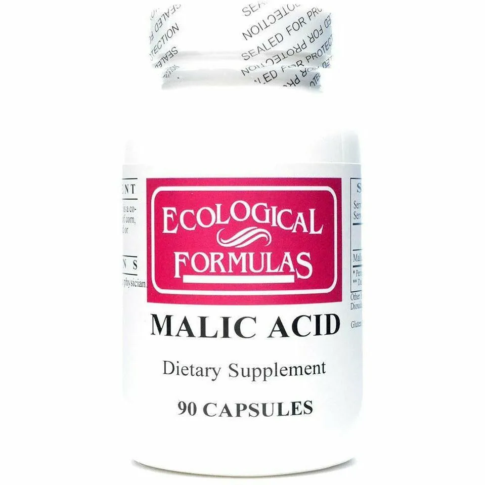 Malic Acid 600 mg 90 caps by Ecological Formulas