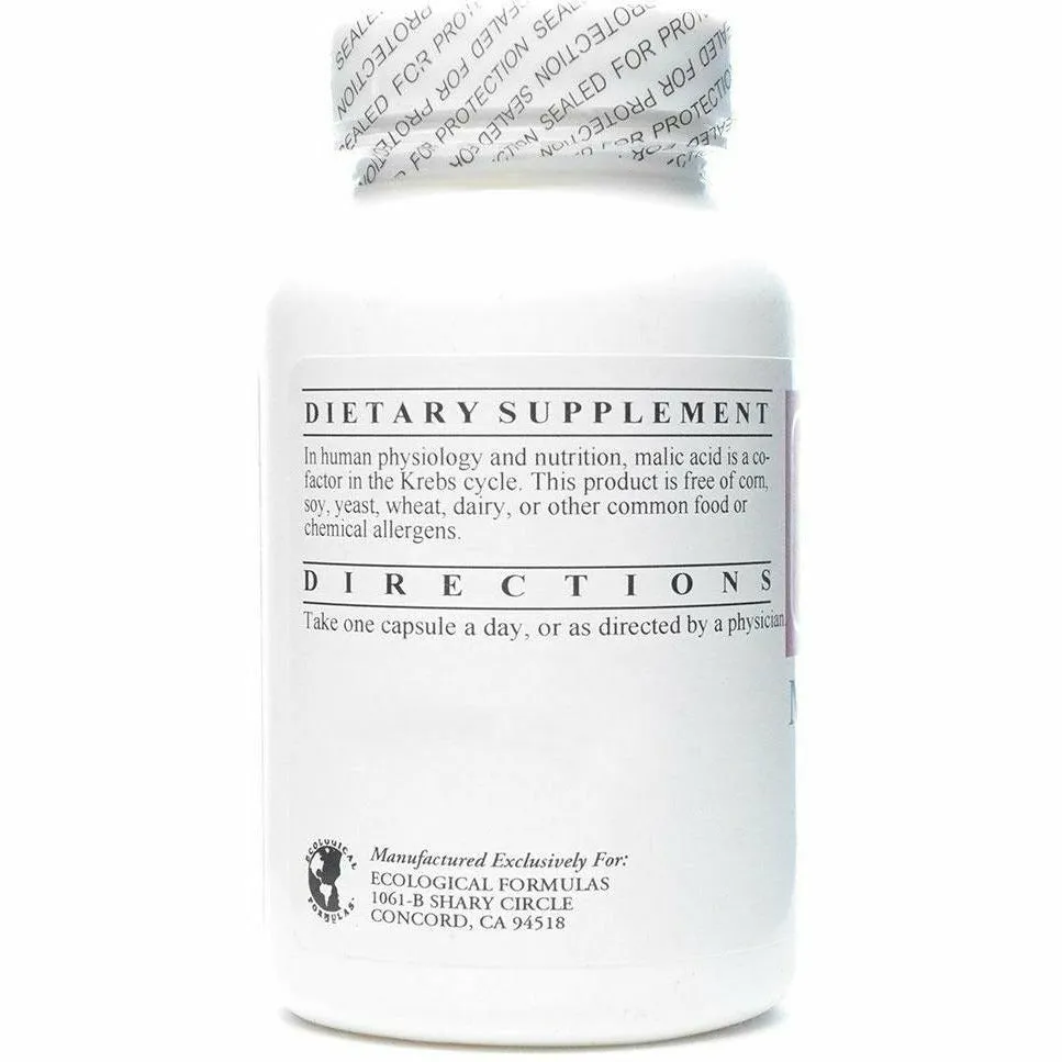 Malic Acid 600 mg 90 caps by Ecological Formulas