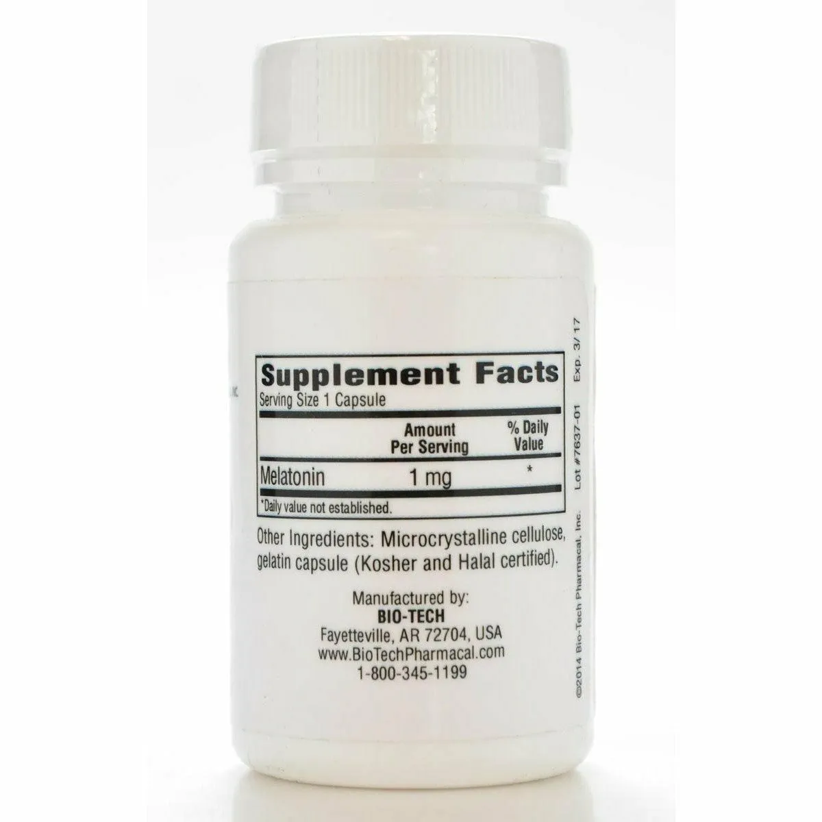 Melatonin 1 mg 100 caps by Bio-Tech
