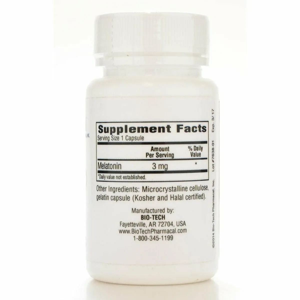 Melatonin 3 mg 100 caps by Bio-Tech