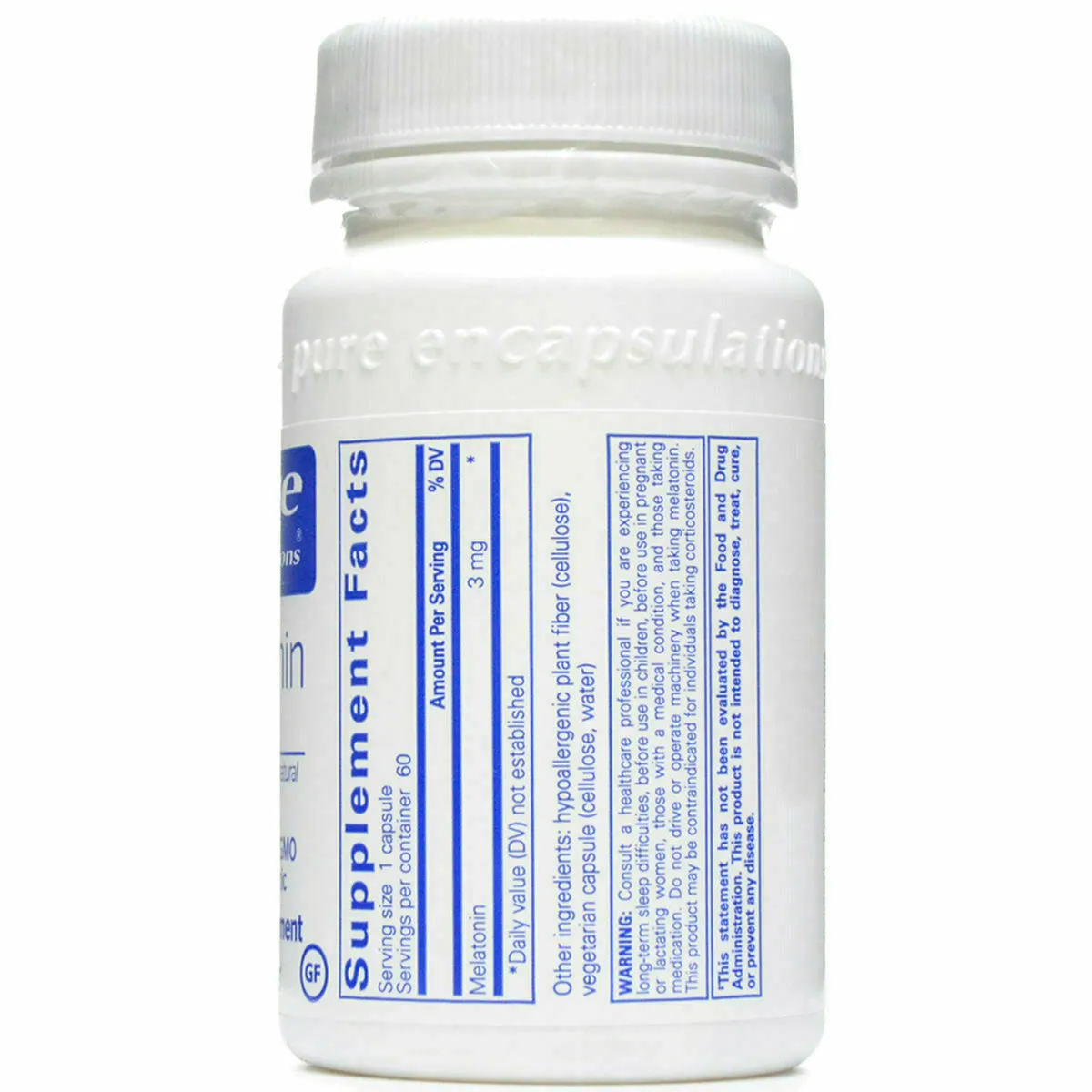 Melatonin 3 mg by Pure Encapsulations
