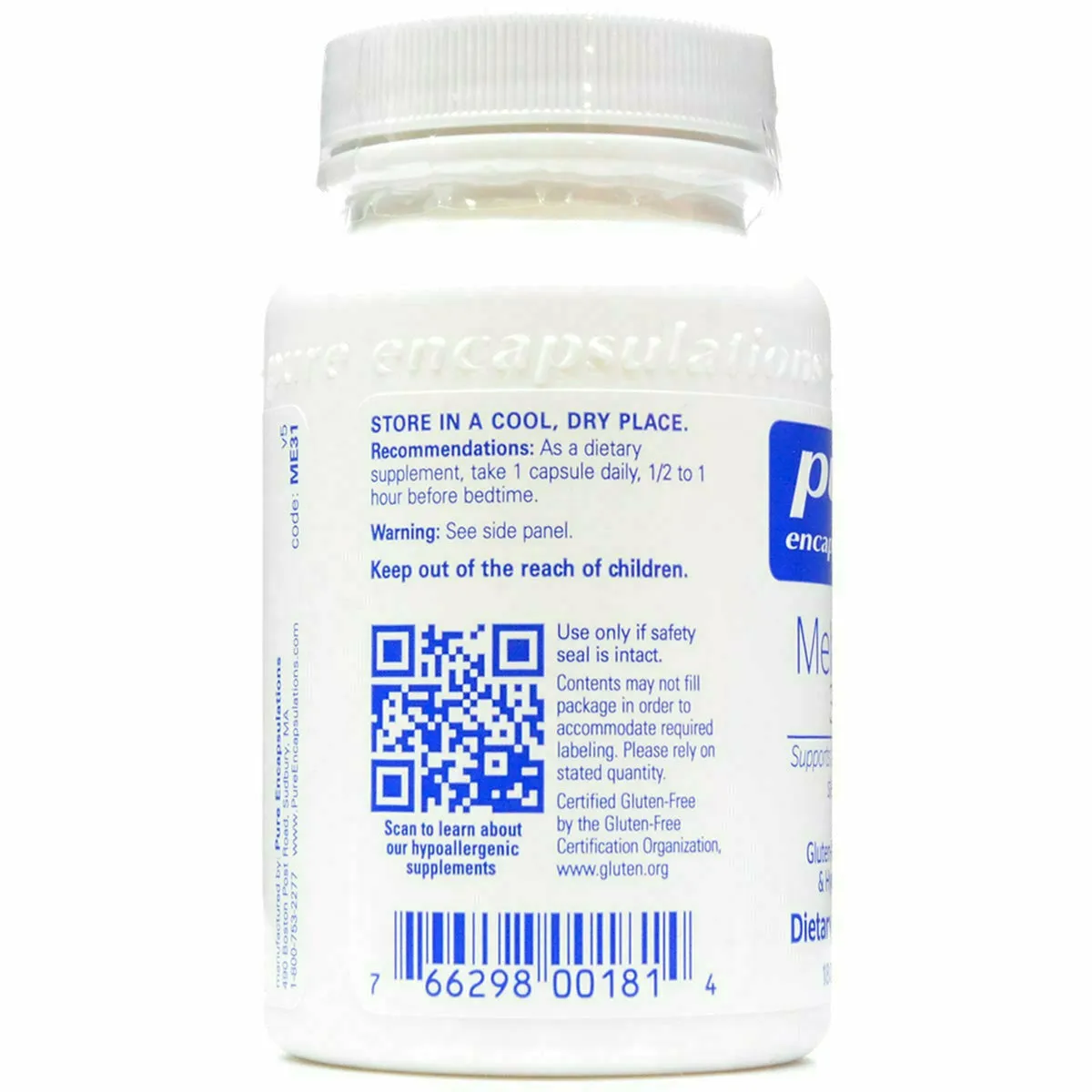 Melatonin 3 mg by Pure Encapsulations