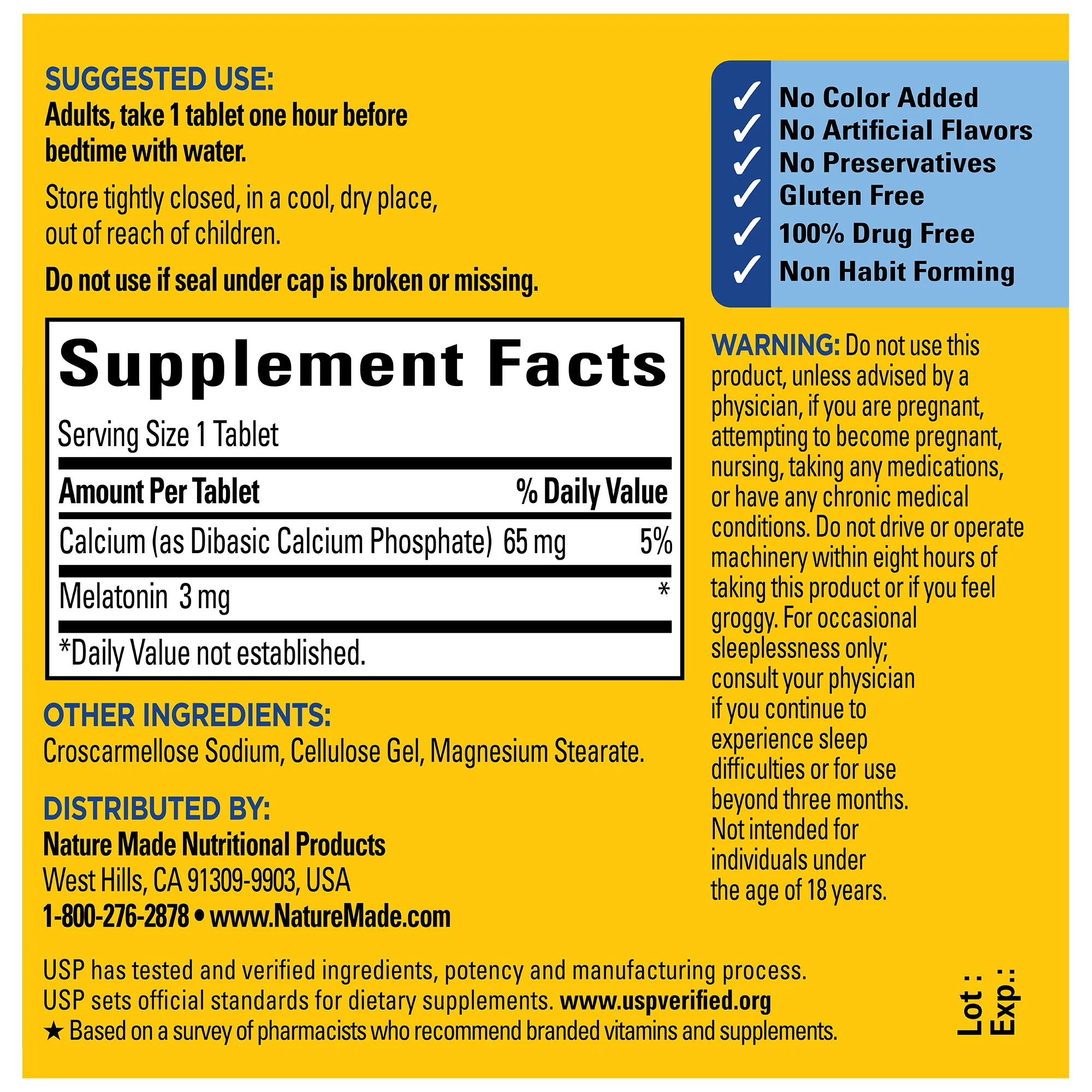 Melatonin 3 mg Tablets