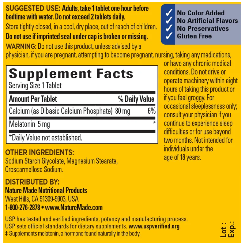 Melatonin 5 mg Tablets