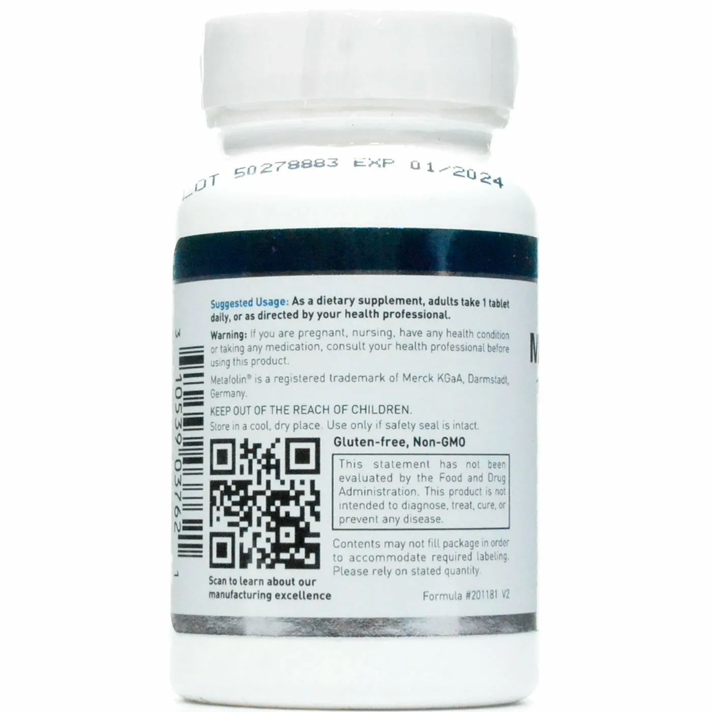 Methyl Folate L-5-MTHF 60 tabs by Douglas Labs