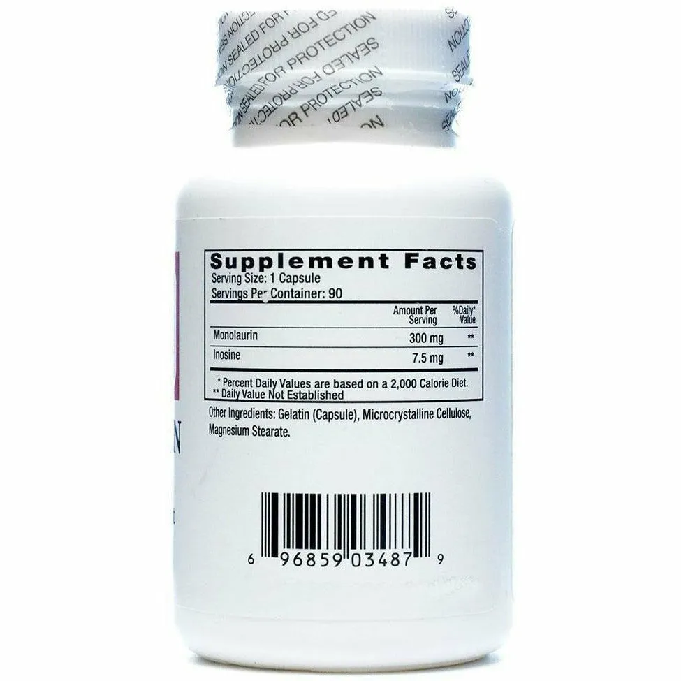 Monolaurin (Lauric Acid) 300 mg 90 caps by Ecological Formulas