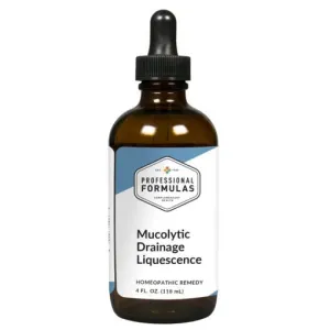 Mucolytic Drainage Liquescence 4 oz by Professional Formulas