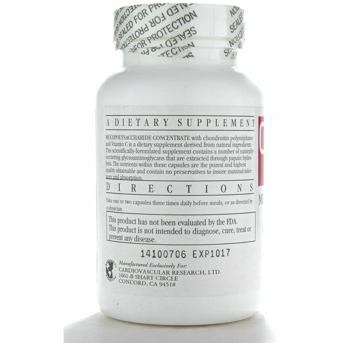 Mucopolysaccharide Concentrate 90 caps by Ecological Formulas