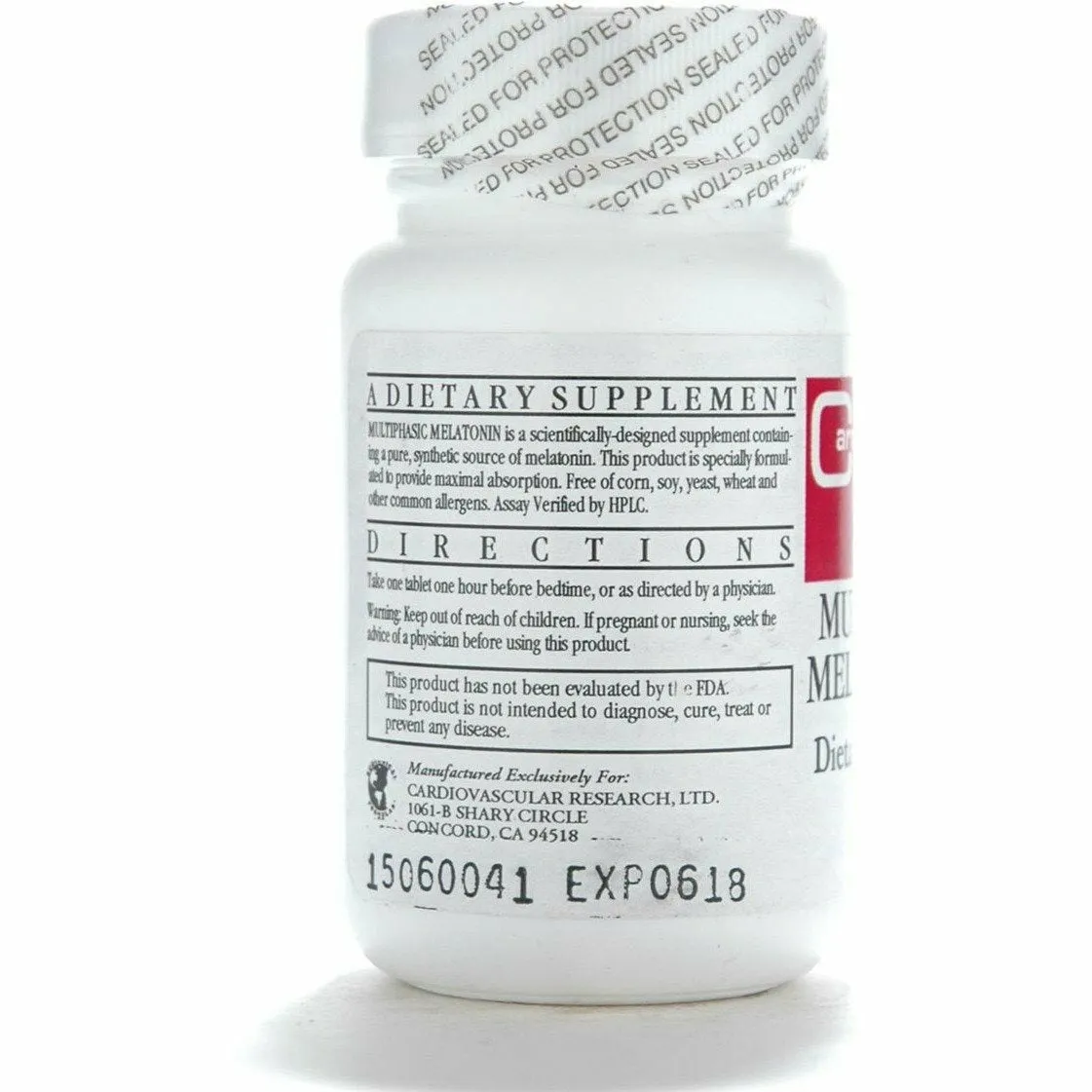 Multiphasic Melatonin-SR 1.8 mg 60 tabs by Ecological Formulas
