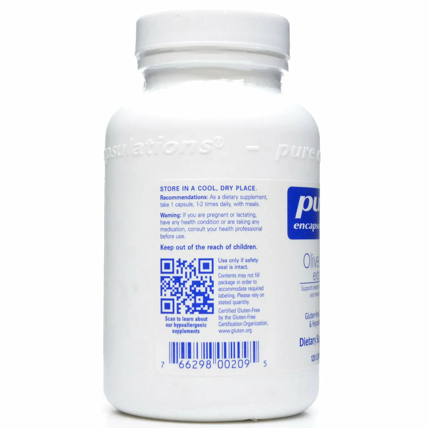 Olive Leaf Extract 500 mg by Pure Encapsulations