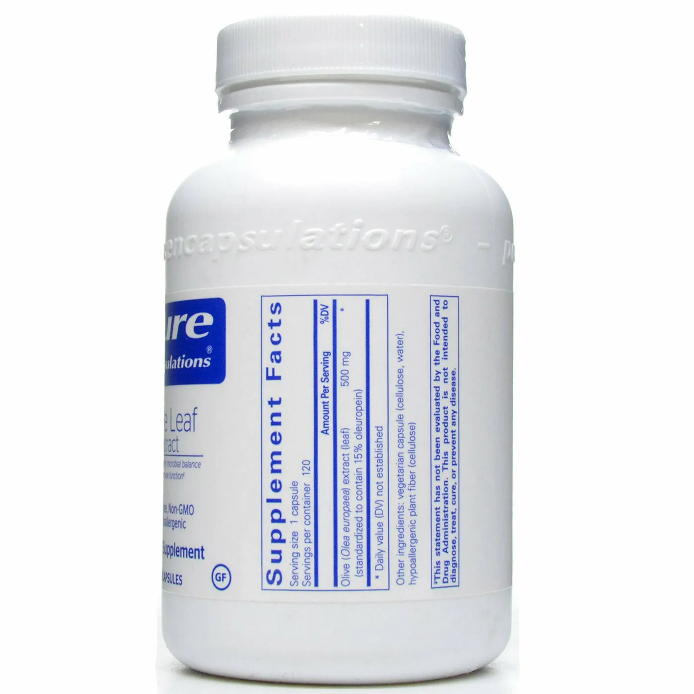 Olive Leaf Extract 500 mg by Pure Encapsulations
