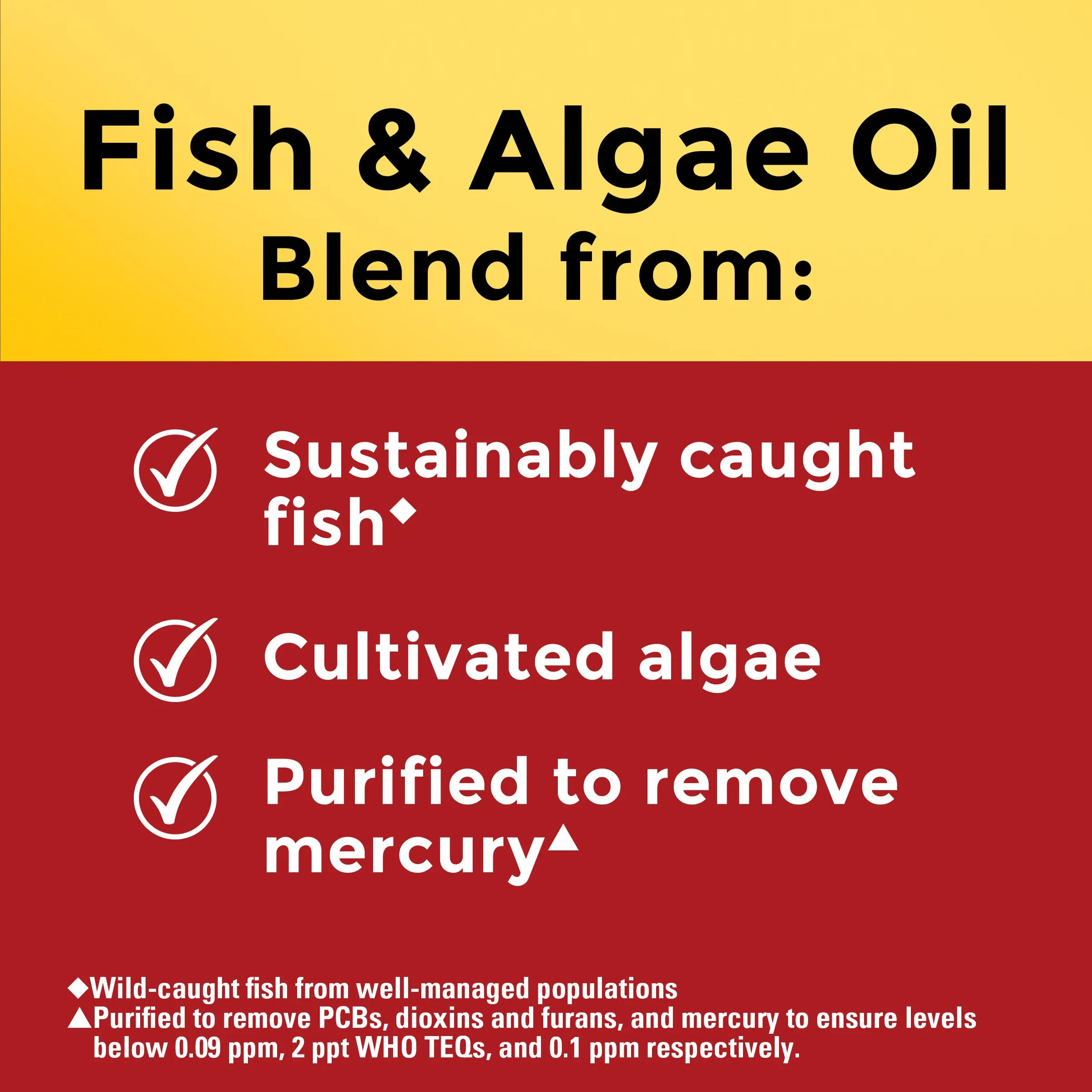 Omega-3 from Fish & Algae Oil 1200 mg Softgels
