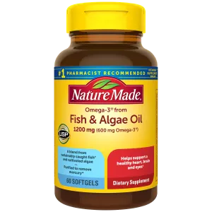 Omega-3 from Fish & Algae Oil 1200 mg Softgels
