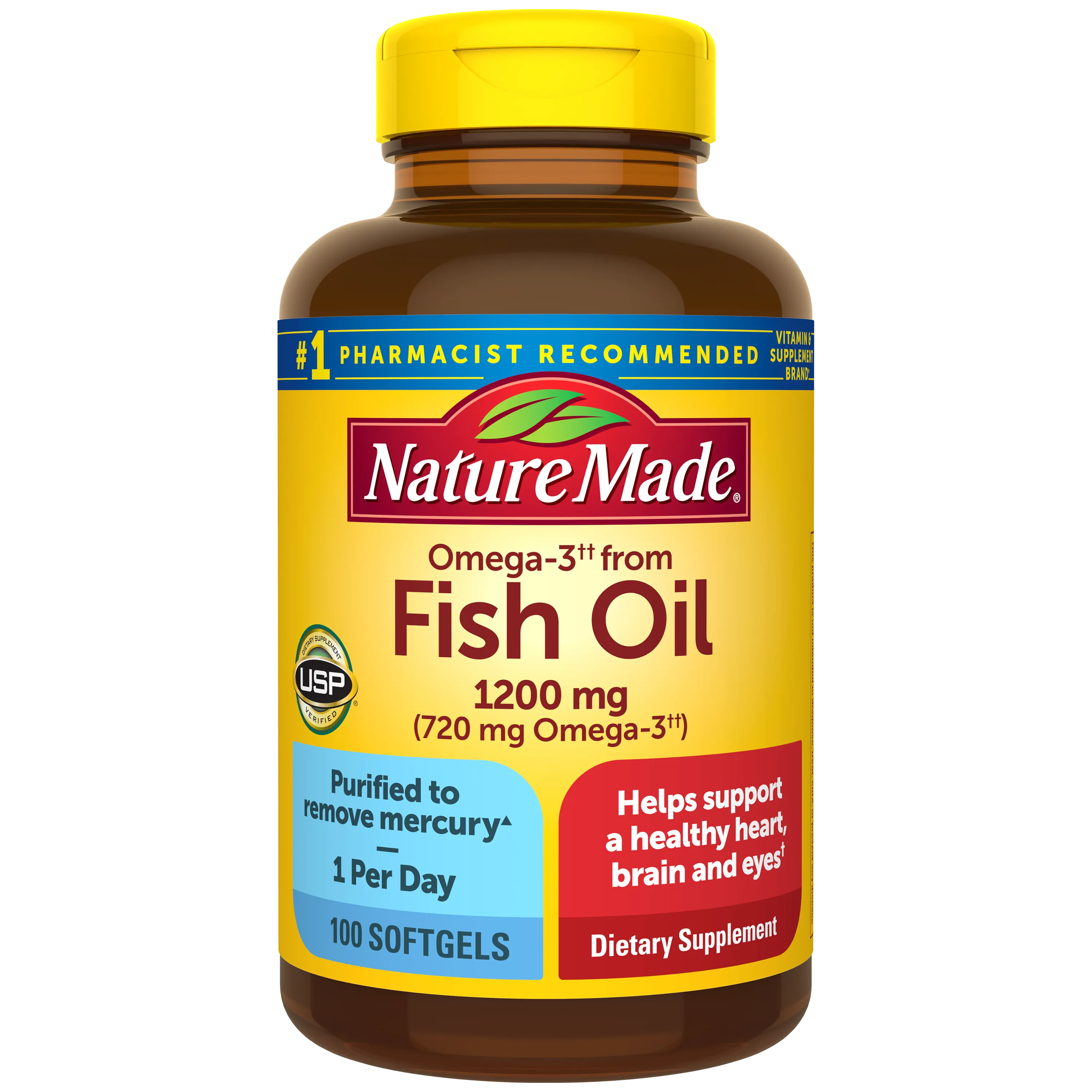 Omega-3 From Fish Oil 1200 mg Softgels