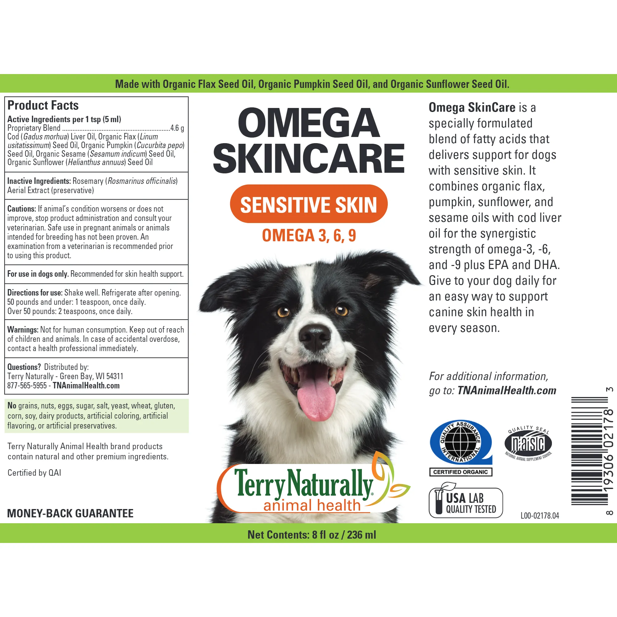 Omega SkinCare 8 fl oz by Terry Naturally