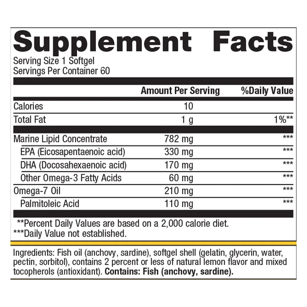 OmegaGenics Fish Oil Mega 10 60 Softgels by Metagenics
