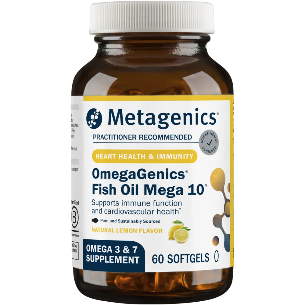 OmegaGenics Fish Oil Mega 10 60 Softgels by Metagenics