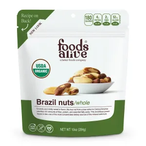 Organic Brazil Nuts 12 oz by Foods Alive