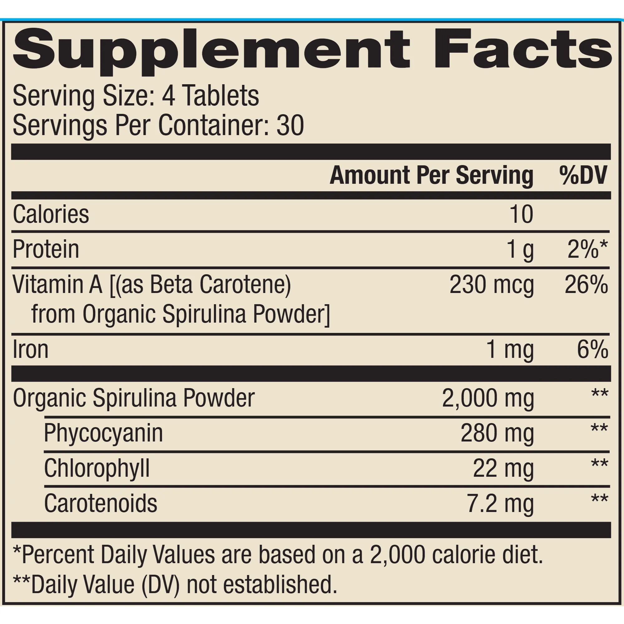 Organic Spirulina 120 tabs by Dr. Mercola
