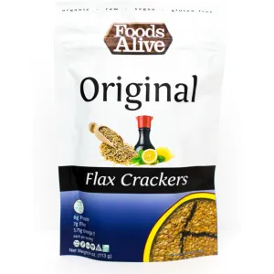 Original Flax Crackers 4 oz by Foods Alive
