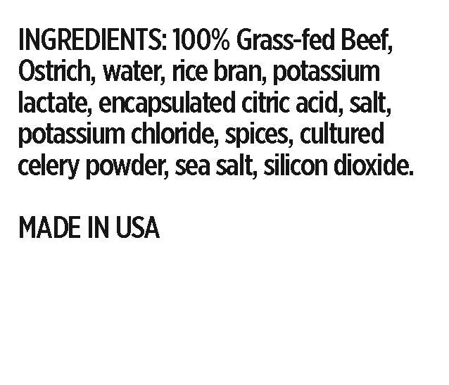 OSTRIM | Beef & Ostrich | Snack Sticks | Pepper