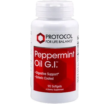 Peppermint Oil G.I. 90 gels by Protocol For Life Balance