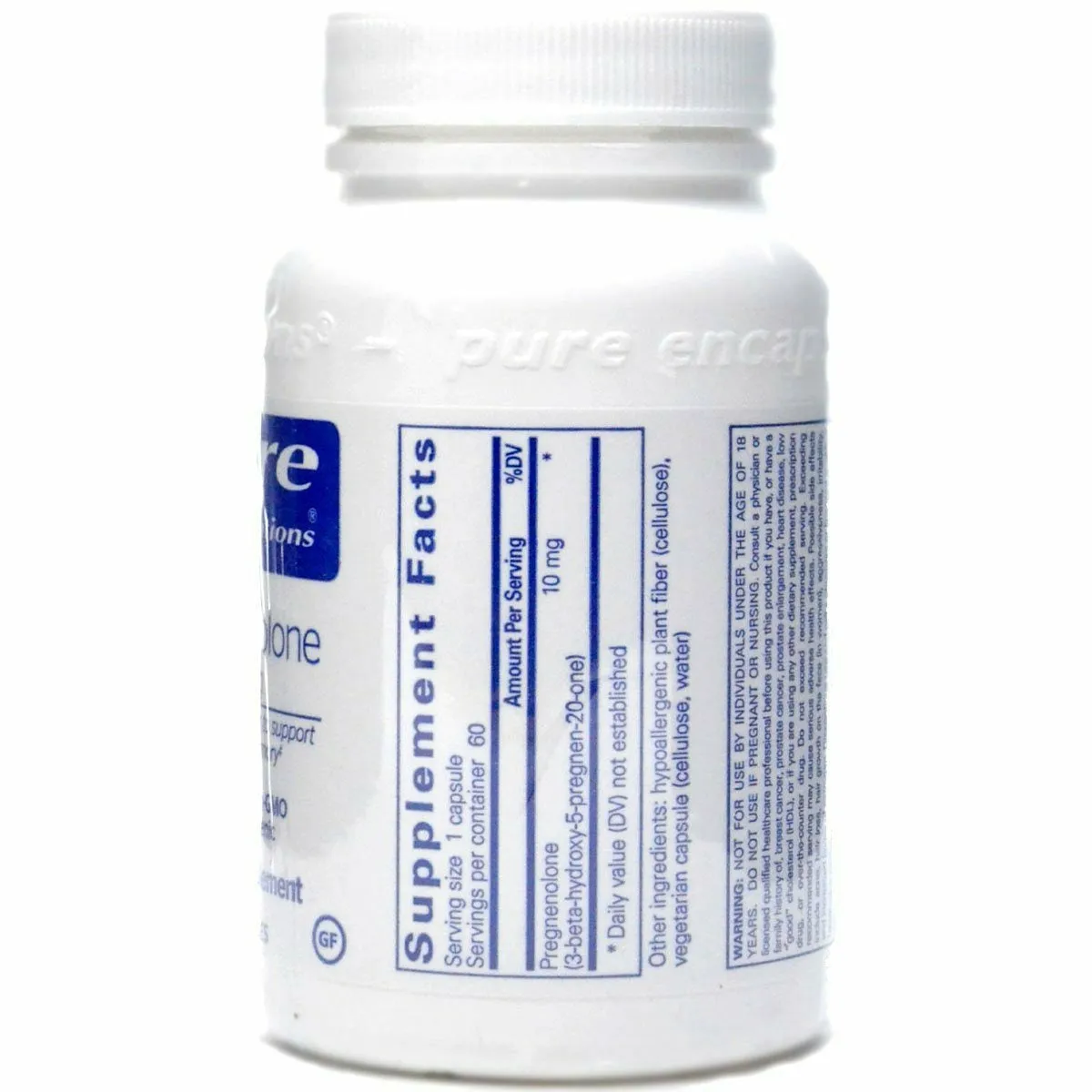 Pregnenolone 10 mg by Pure Encapsulations