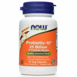 Probiotic-10 25 Billion 50 vcaps by NOW