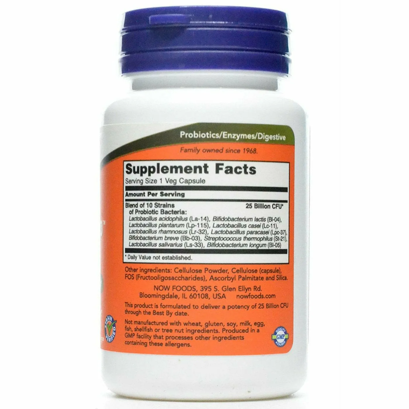 Probiotic-10 25 Billion 50 vcaps by NOW