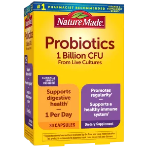 Probiotics 1 Billion CFU From Live Cultures Capsules