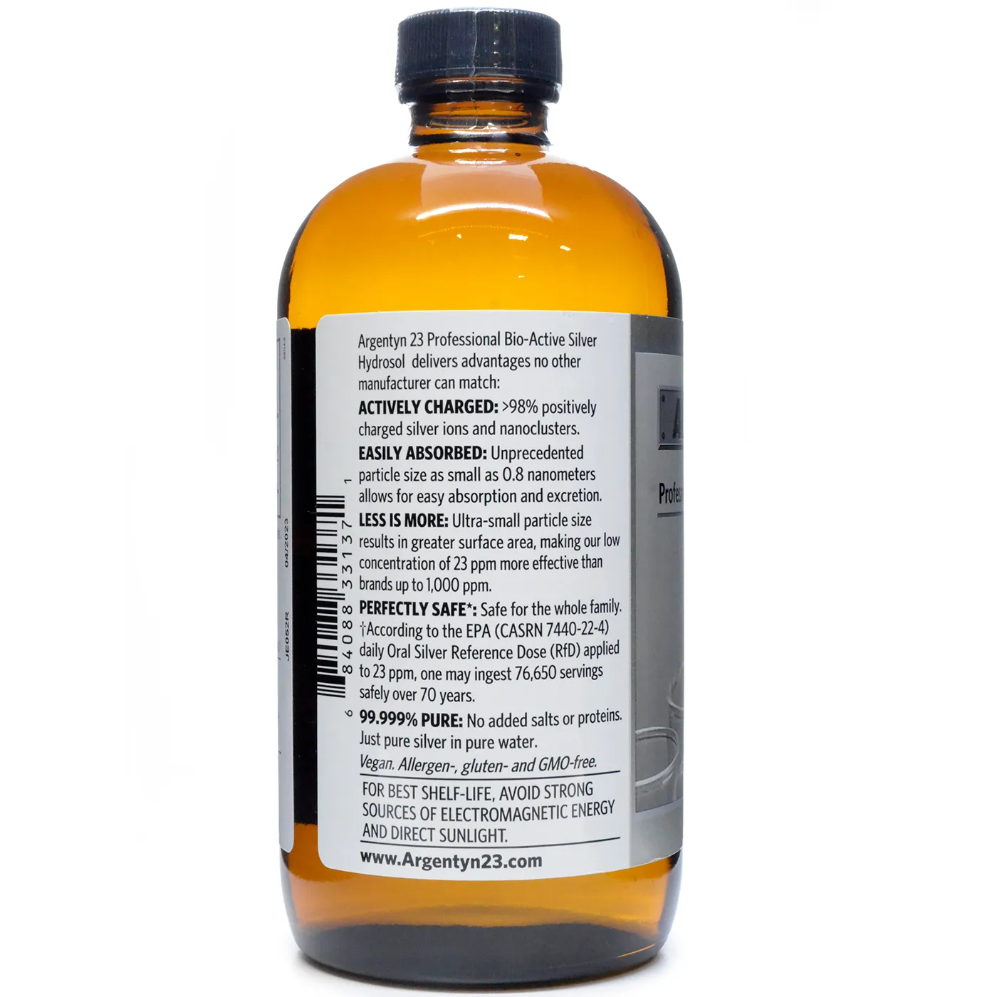 Professional Bio-Active Silver Hydrosol 23 ppm 16 fl oz by Argentyn 23