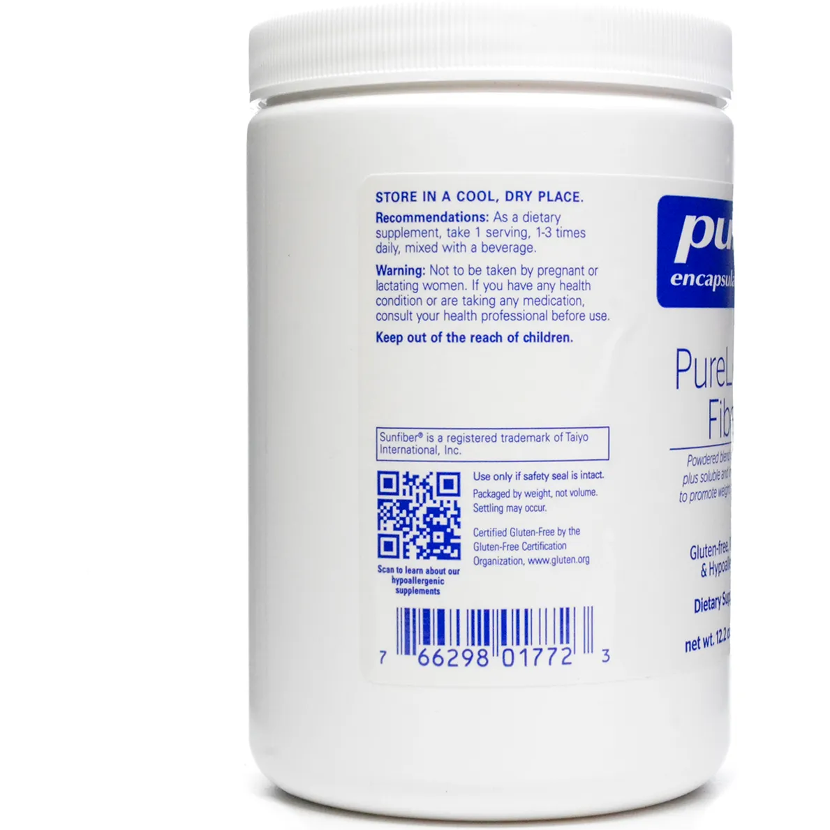 PureLean Fiber 345 gms by Pure Encapsulations