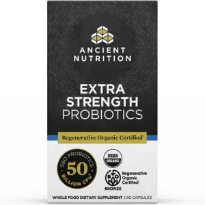 Regenerative Organic Certified Extra Strength Probiotics 50B 60 capsules by Ancient Nutrition