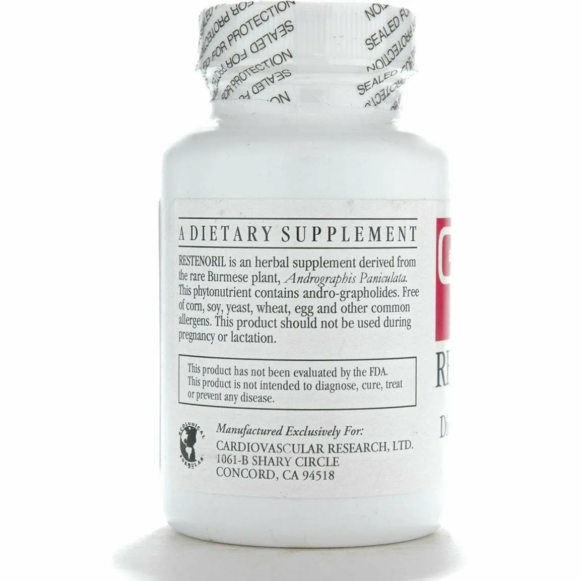Restenoril 60 caps by Ecological Formulas