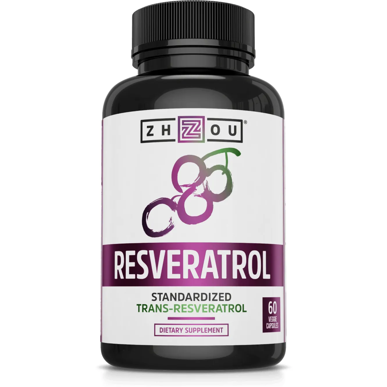 Resveratrol 1000 mg 60 vegcaps By ZHOU Nutrition