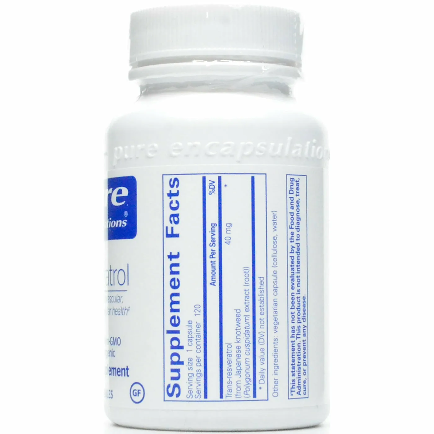 Resveratrol 40 mg by Pure Encapsulations