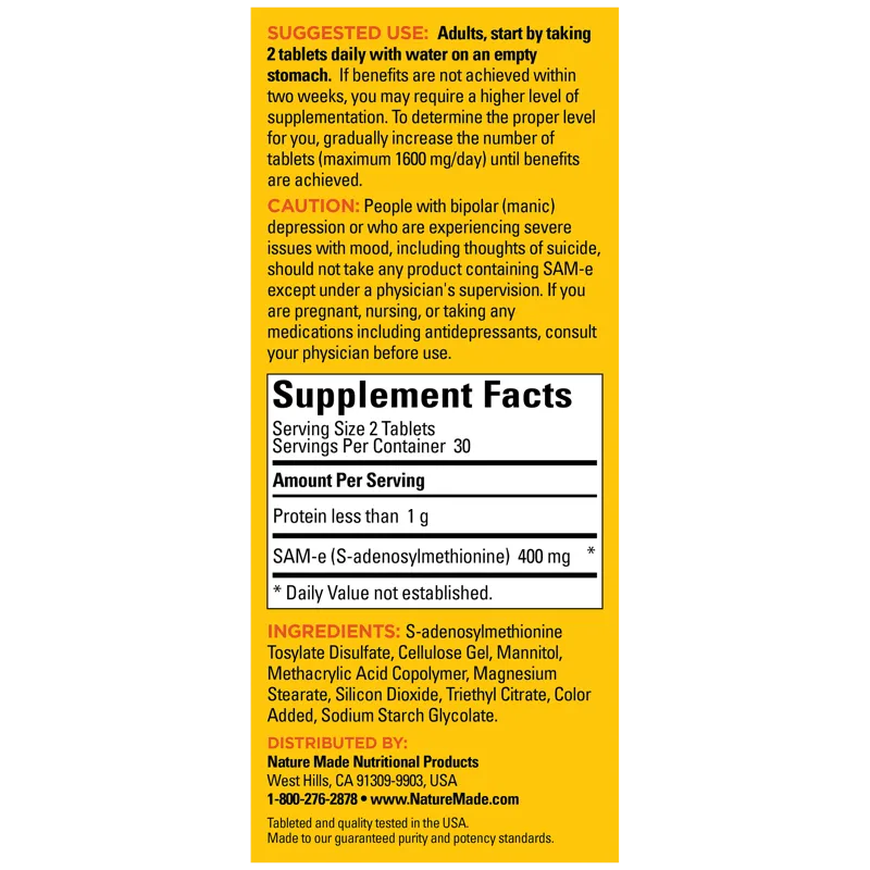 SAM-e Complete 200 mg Tablets