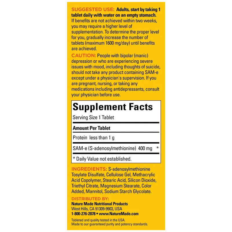 SAM-e Complete 400 mg Tablets