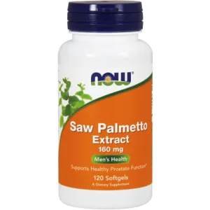 Saw Palmetto Extract 160 mg 120 softgels by NOW