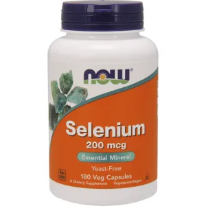 Selenium (Yeast Free) 200 mcg 180 vcaps by NOW